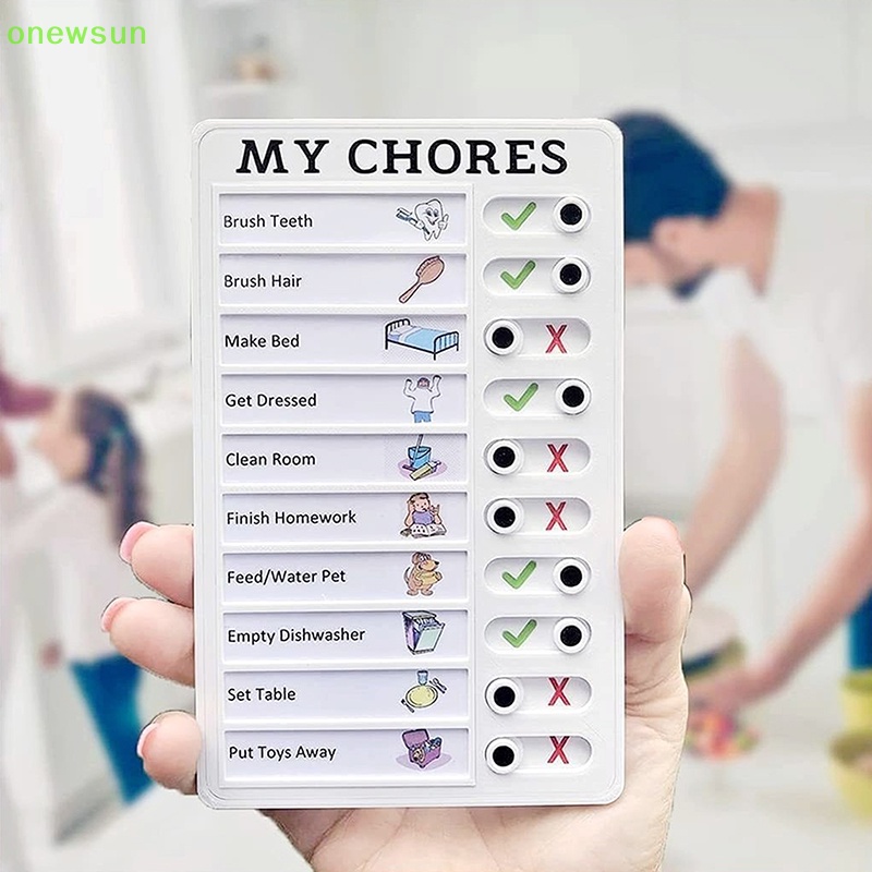 Onewsun checklist check plan bulle board memorandum essential learn hot sales phát triển thói quen trẻ em mới