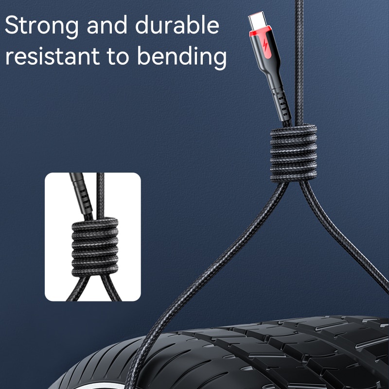 Cáp usb loại c 6a 66w sạc siêu nhanh ngày dây điện thoại micro usb dây sạc cho iphone huawei xiaomi samsung cáp usb c