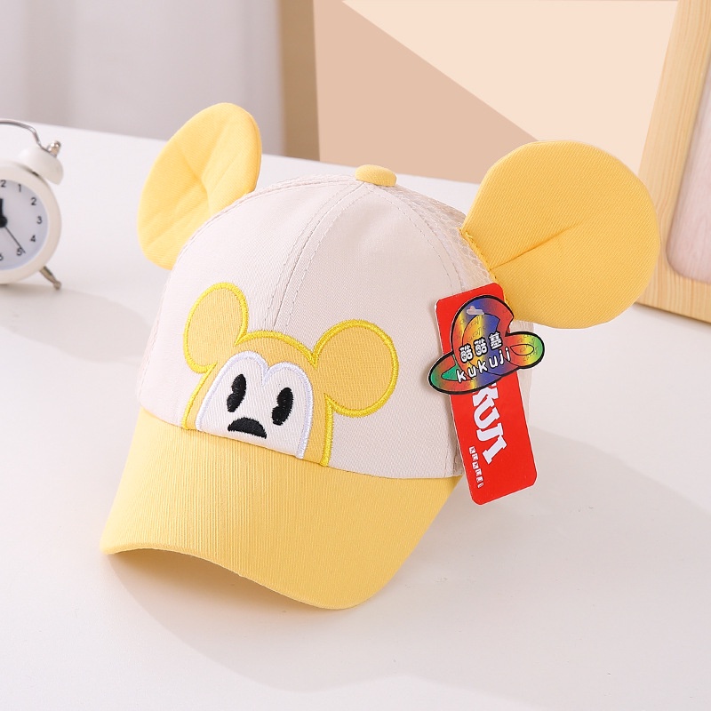 Mũ Lưỡi Trai Chống Nắng Họa Tiết Chuột Mickey Thời Trang Mùa Hè Cho Bé