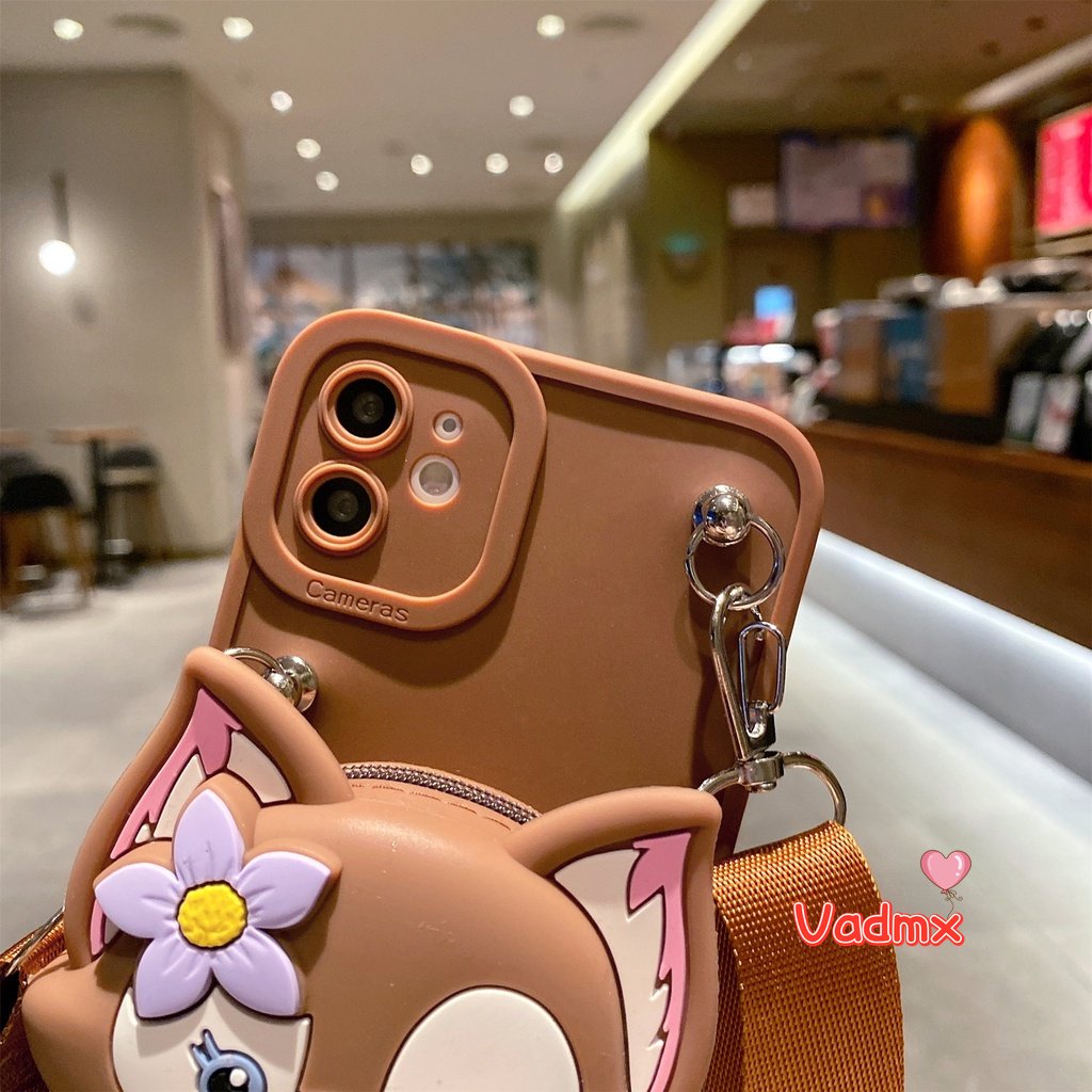 Ốp Điện Thoại Mềm Có Ví Hoạt Hình Cho iPhone 14 Pro Max 14 Plus 13 12 11 Pro Max 12 13 Mini X XR XS Max 8 7 6 6s Plus SE 2020