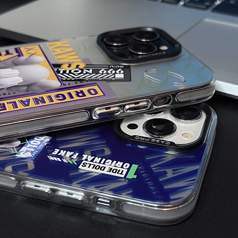 Ốp Điện Thoại Tpu Dẻo Họa Tiết Hoạt Hình KAWS Dễ Thương Cho iphone 14 13 Pro Max 12 11