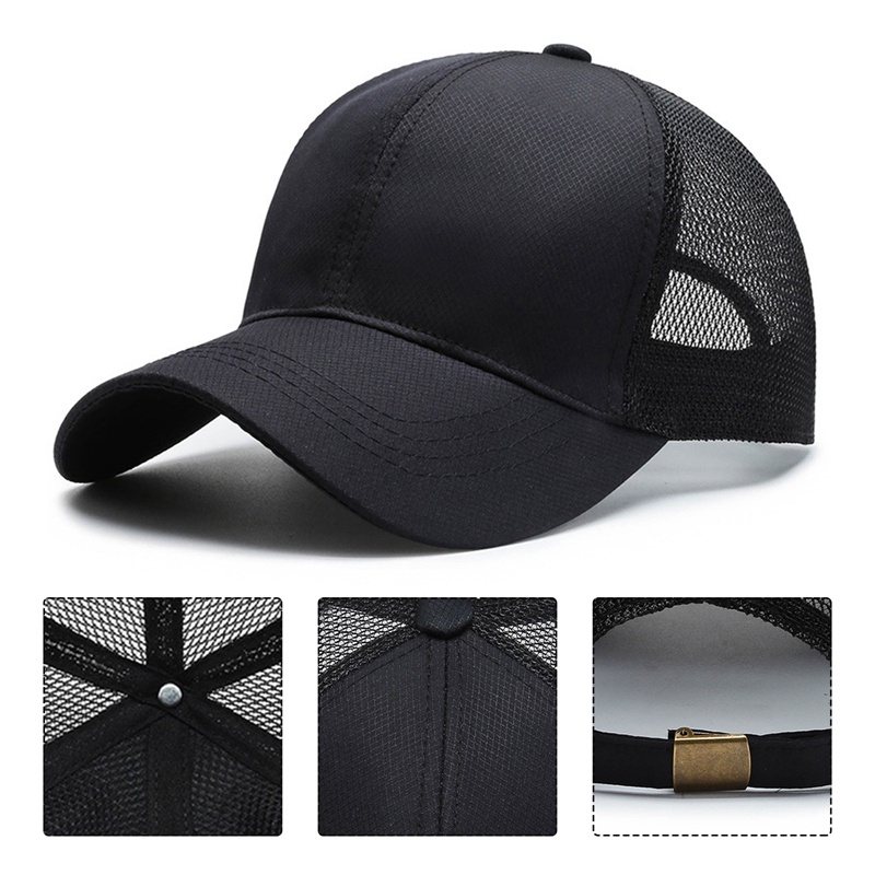 Ygt Mũ Lưỡi Trai Cotton Phối Lưới Mỏng Thoáng Khí Phong Cách Thể Thao Thời Trang Mùa Hè Cho Nam Và Nữ