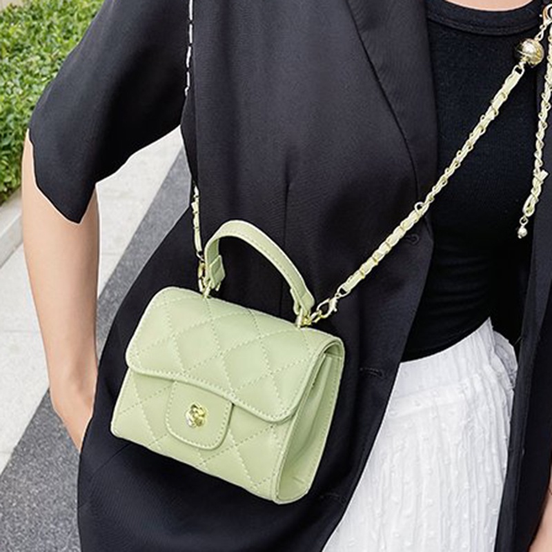 Túi Đeo Chéo Hình Vuông Nhỏ Phong Cách Phương Tây Chất Lượng Cao Cho Nữ