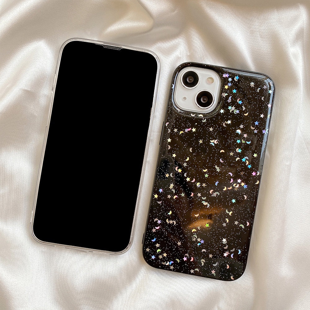 Ốp Điện Thoại TPU Mềm Chống Sốc Và Mồ Hôi Phối Kim Tuyến Lấp Lánh Cho IPhone 14 13 12 11 Pro Max XS XR 8 7 Plus