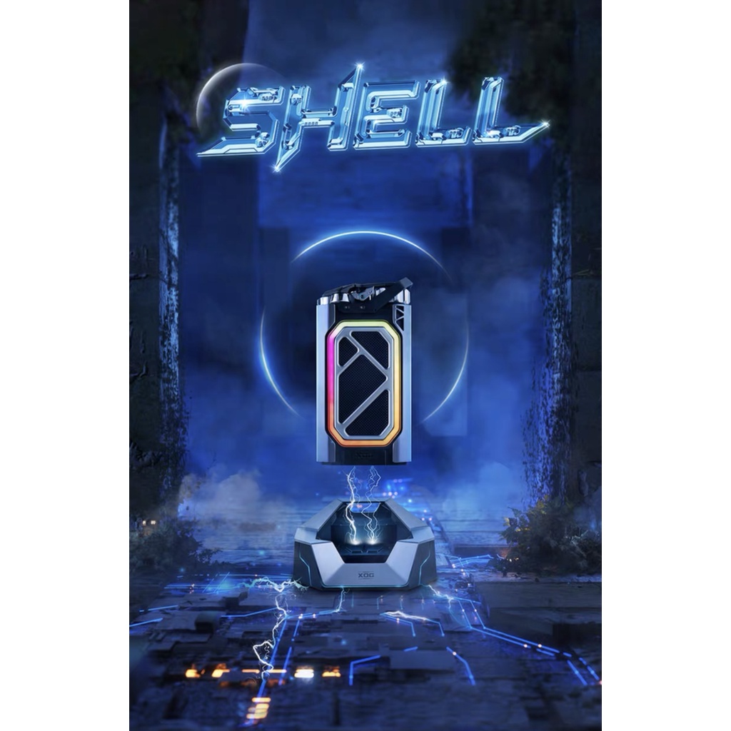 Muzen XOG Shell MW-H1 Loa Bluetooth Máy tính để bàn Chống nước Loa siêu trầm Cyberpunk Streamer