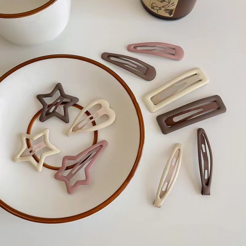 Set 3 Kẹp Tóc Hình Trái Tim Dễ Thương Cho Bé Gái