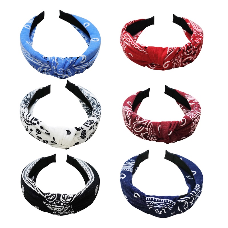 Set 6 Băng Đô Họa Tiết Hoa Phong Cách Boho Cổ Điển Dành Cho Nữ