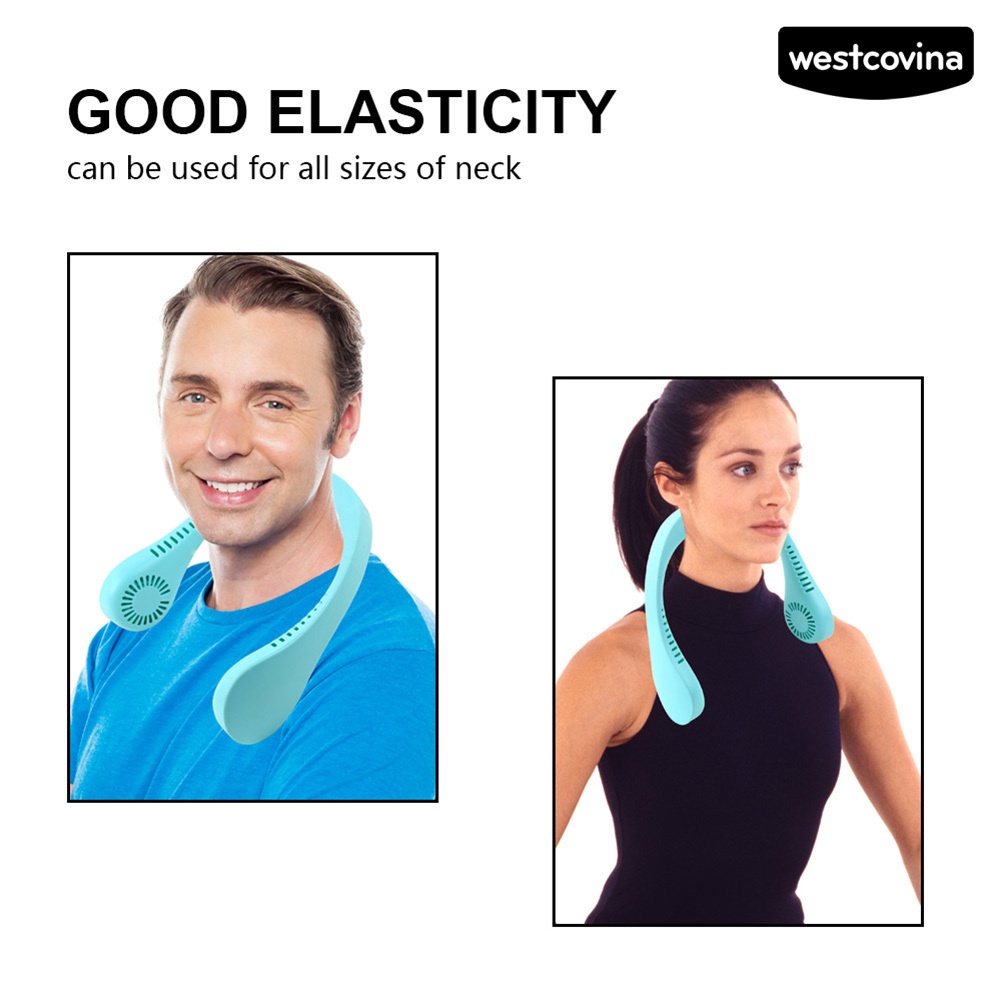 [COD]♋Quạt Làm Mát Đeo Cổ Mini Sạc Cổng USB Yên Tĩnh Có Thể Điều Chỉnh