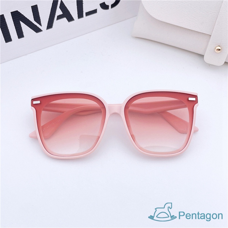 Kính Mát Gọng Vuông Chống Tia Uv Phong Cách Retro Thời Trang Cho Bé