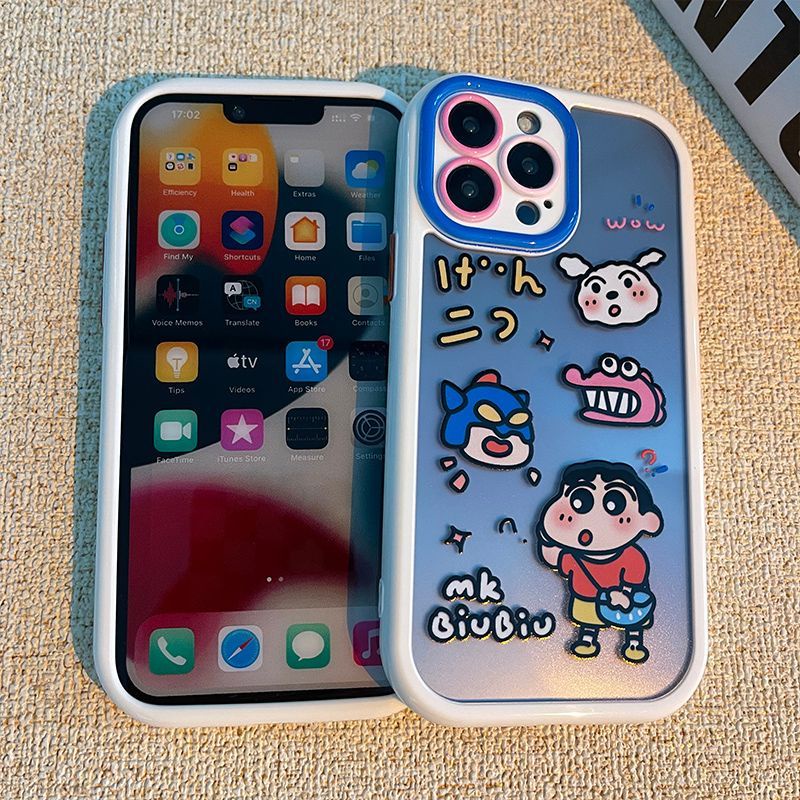 Ốp Điện Thoại Silicon Mềm Hình Shin-Chan Cho Iphone 11promax 12pro 13pro max 14promax 14 13 12 11 X / XS / XSMax