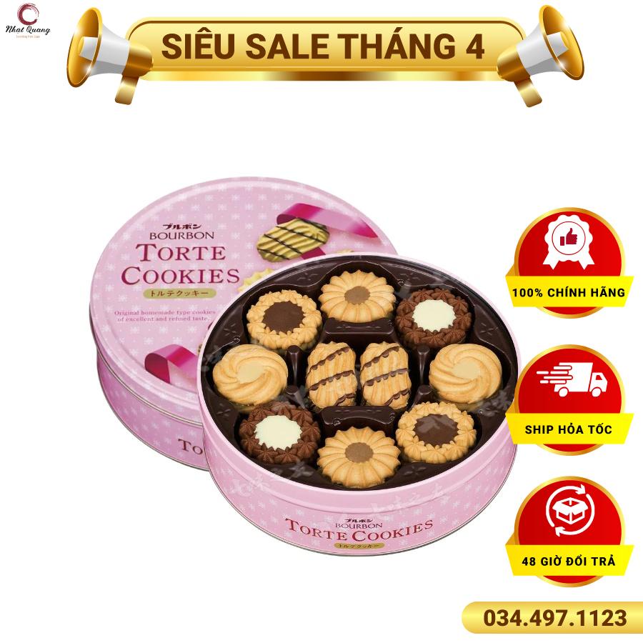 Bánh quy bơ Bourbon 550g/hộp, 60 chiếc/hộp