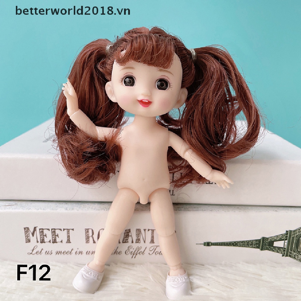 Búp Bê Bé Gái 16-17cm Khớp Nối 1 / 8 OB11