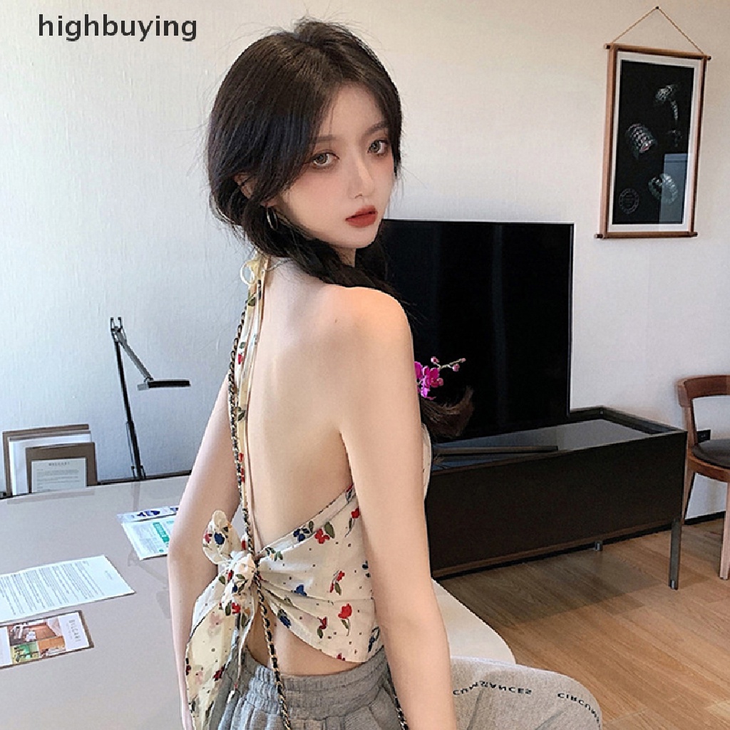 Áo Hai Dây Họa Tiết Hoa Thời Trang Mùa Hè Quyến Rũ Cho Nữ