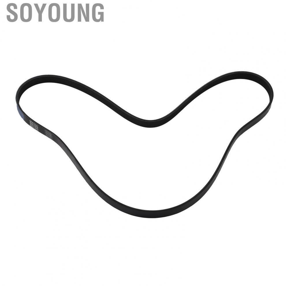 Soyoung AC Compressor Serpentine Drive Belt  Oil Heat Resistant Strong Tensile Cords High Strength 6PK1540 for Car