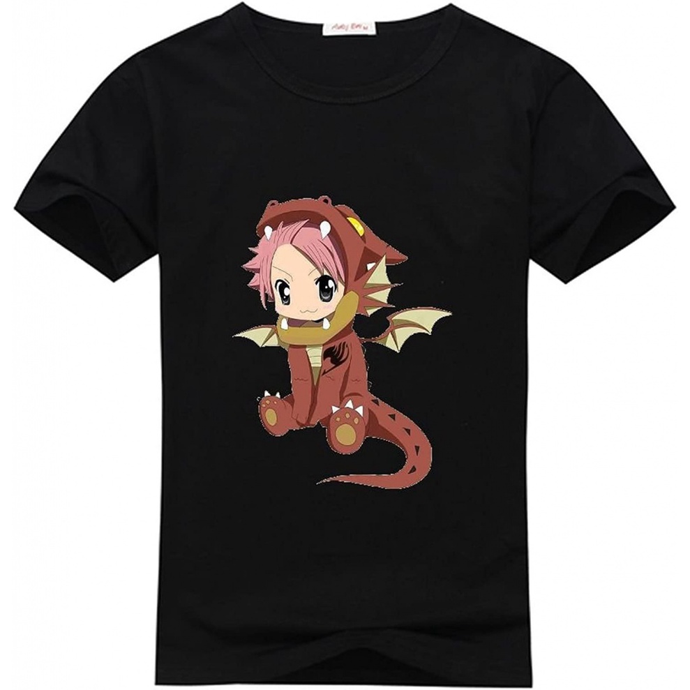 Áo Thun In Hình Truyện Tranh Fairy Tail Natsu Tùy Chỉnh Thời Trang Cho Nam Và Nữ HQ Kelped Fairy Tail Natsu