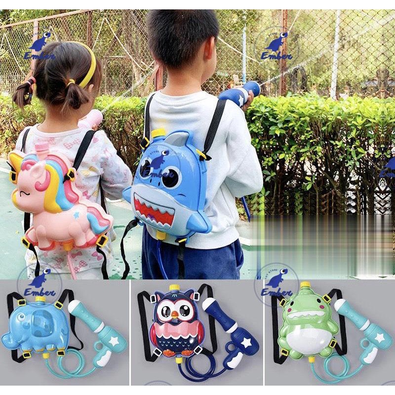 Balô súng bắn nước, đồ chơi ngoài trời cho bé ( dung tích: 2000ml)