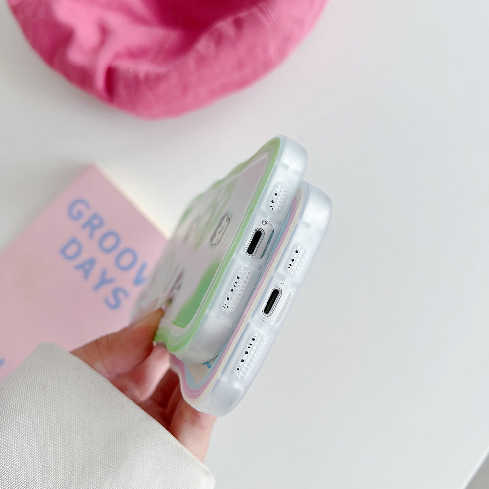 DBW| Ốp lưng Đối với OPPO F3 Reno 3 4 4F 5 5F 6 7 8 7Z 8Z 8T A16K A16E A38 A39 A57 A77 A91 A93 A94 2020 A58 A78 4G A98 Motify Soft Fresh Cute Colored Bear Rabbit Wave Edge Case