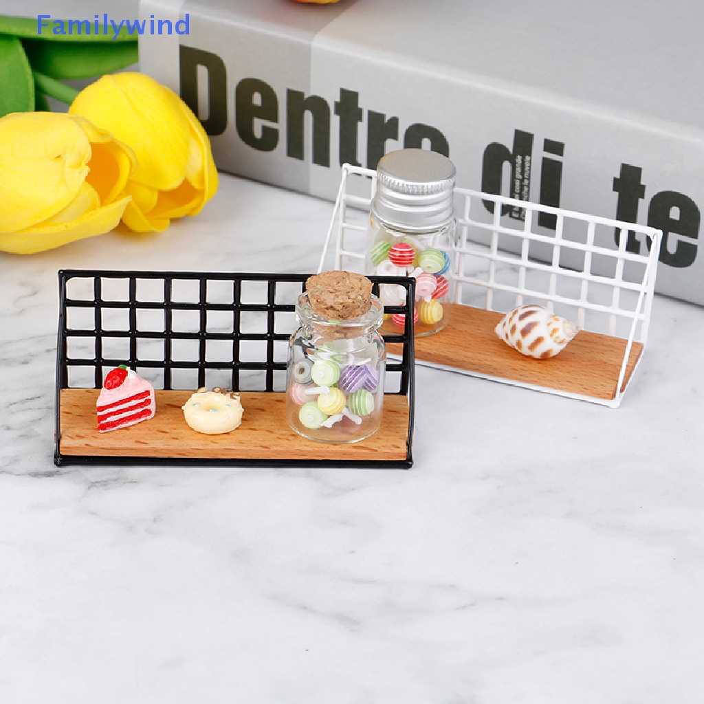 Kệ Treo Tường Phong Cách Bắc Âu Trang Trí Nhà Búp Bê 1: 12