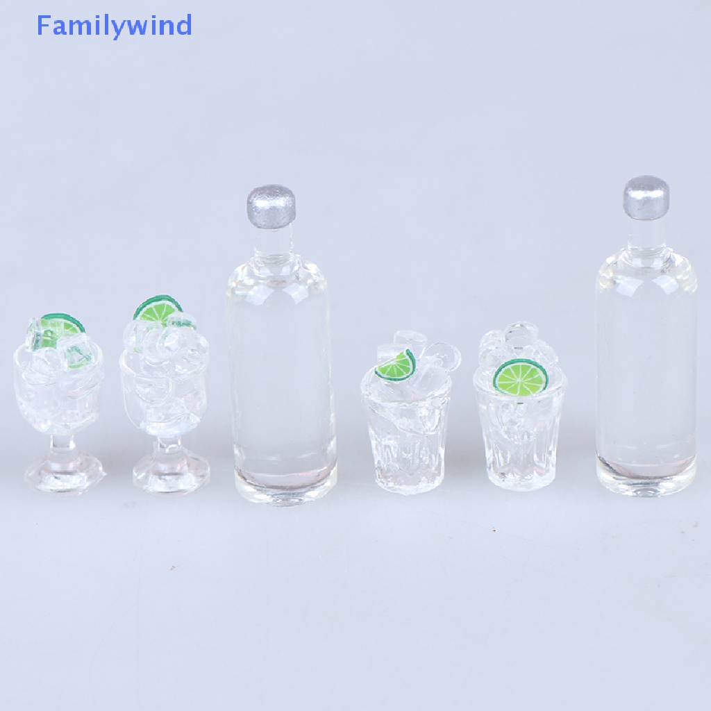 Set 3 Ly Rượu Mini Tỉ Lệ 1: 12 Dùng Để Trang Trí Nhà Búp Bê