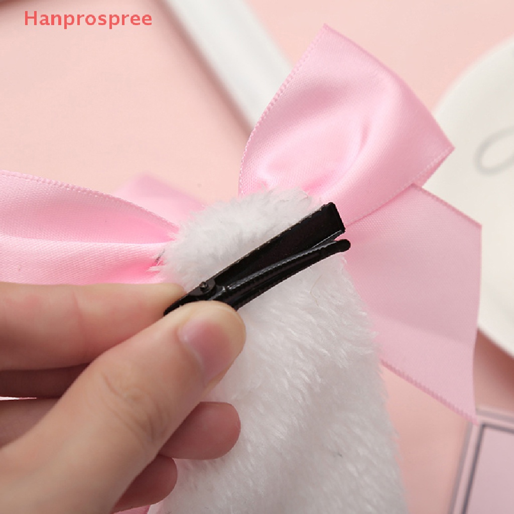 Kẹp Tóc Nơ Tai Thỏ Dễ Thương Phong Cách Lolita