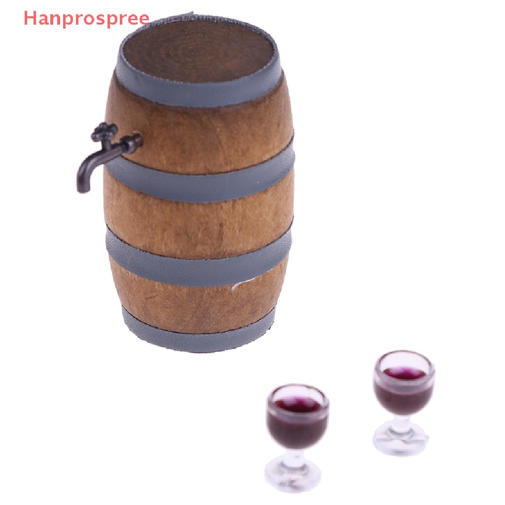 Mô Hình Thùng Rượu mini Tỉ Lệ 1: 12 Trang Trí Nhà Búp Bê