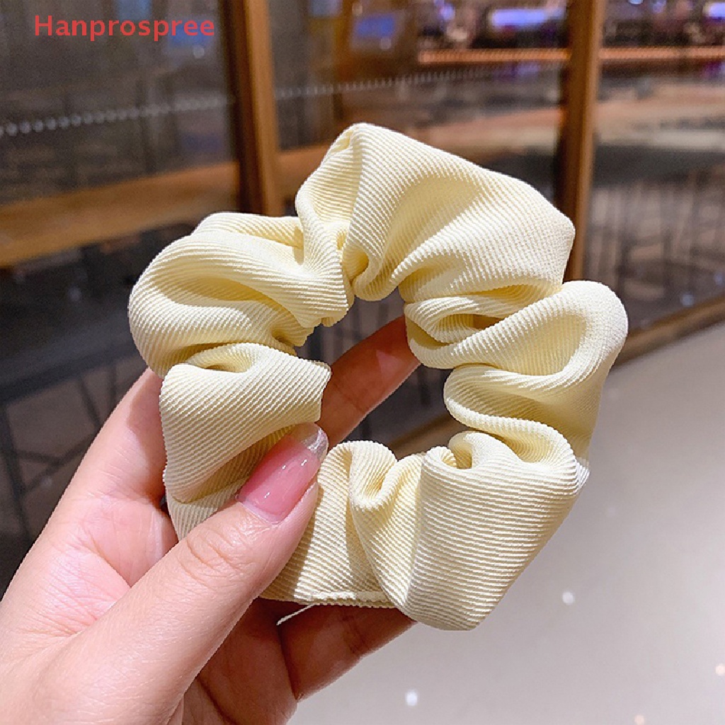 Dây Buộc Tóc Cao Su Co Giãn In Họa Tiết Trái Bơ / Hoa Dễ Thương Phong Cách Hàn Quốc Cho Nữ