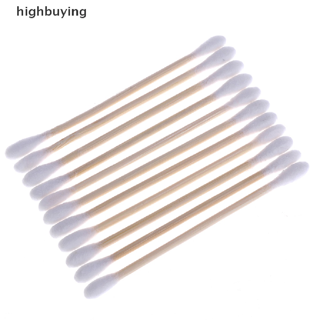 Set 100 Tăm Bông Cotton Hai Đầu Dùng Một Lần Trang Điểm Tiện Dụng