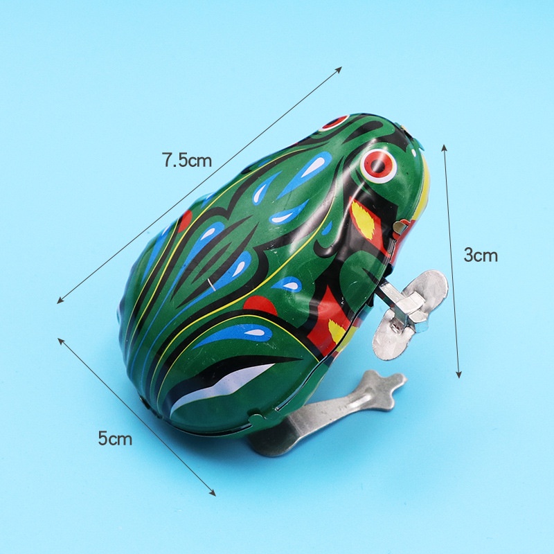 Đồ Chơi Hình Con Ếch Nhảy Sử Dụng Dây Cót Vui Nhộn Cho Trẻ Mẫu Giáo