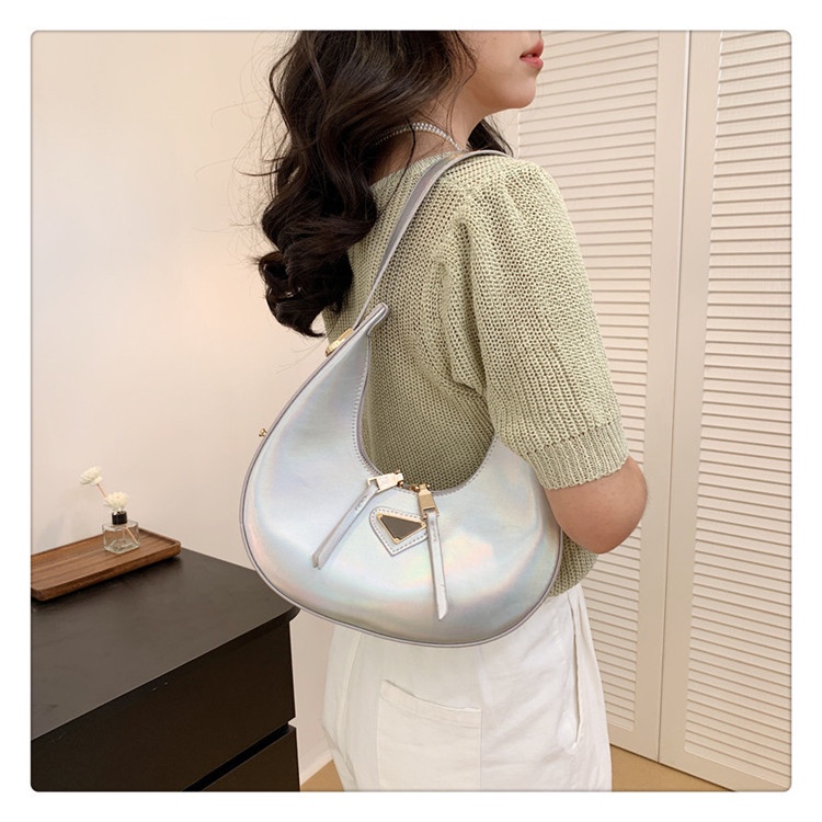 Túi Xách Da PU Màu Laser Thiết Kế Đơn Giản Thời Trang Cho Nữ