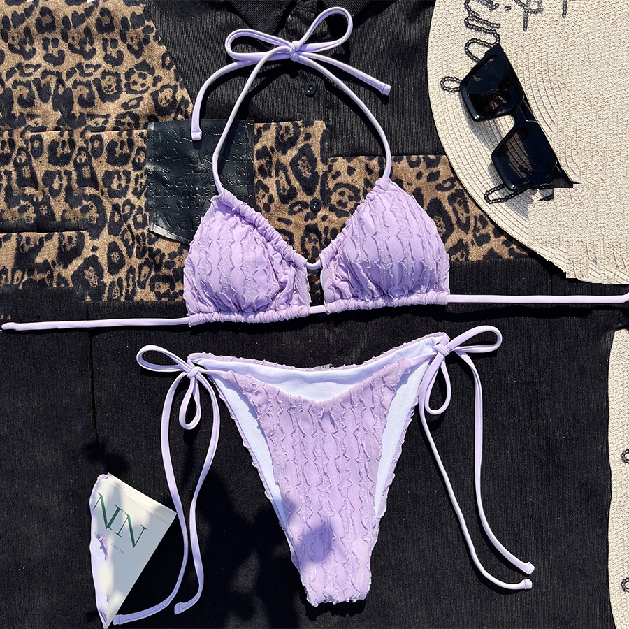 Bộ Bikini Hai Mảnh Màu Sắc Thời Trang Gợi Cảm Cho Nữ