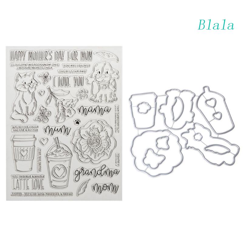 Khuôn Cắt Dập Nổi 3D Bằng Silicon Trong Suốt Dùng Để Trang Trí Thiệp