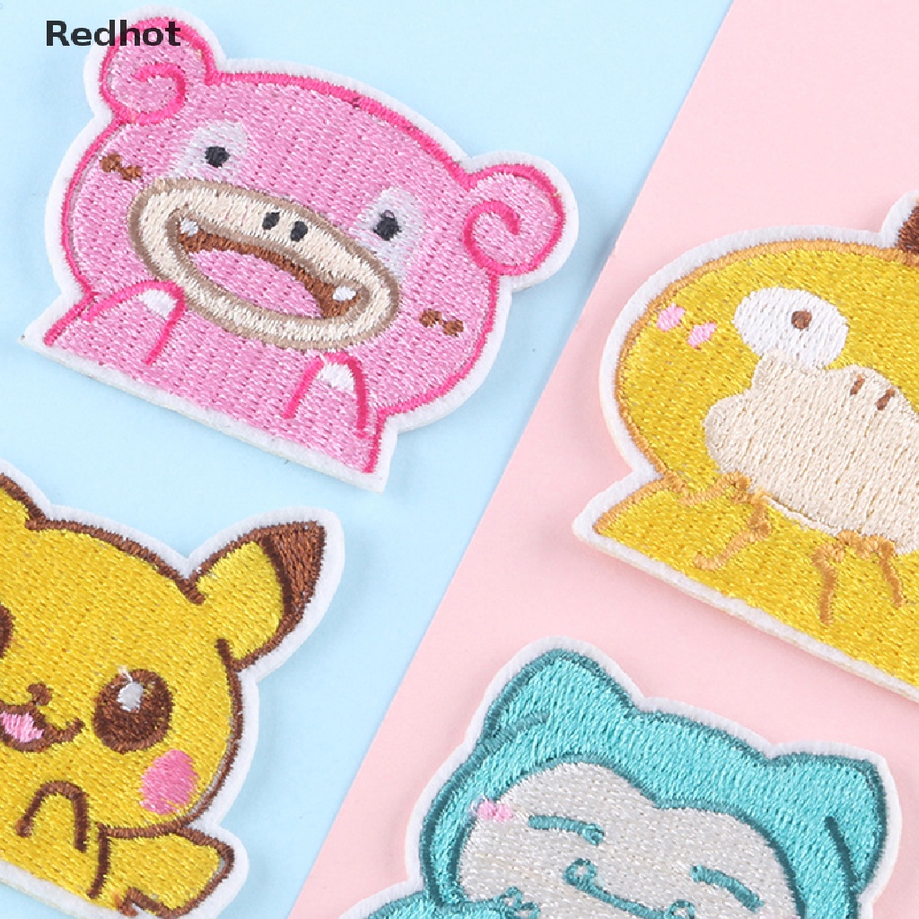 &lt; Redhot &gt; Miếng Vá Quần Áo Thêu Hoạt Hình Pokemon DIY