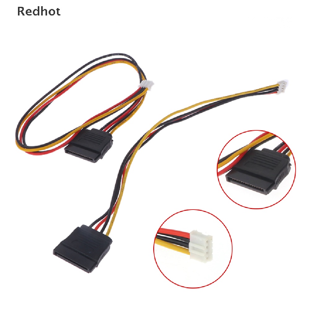 Dây Cáp Nguồn SATA 2.0mm 4Pin Sang 15Pin HDD SATA Cho Máy Tính