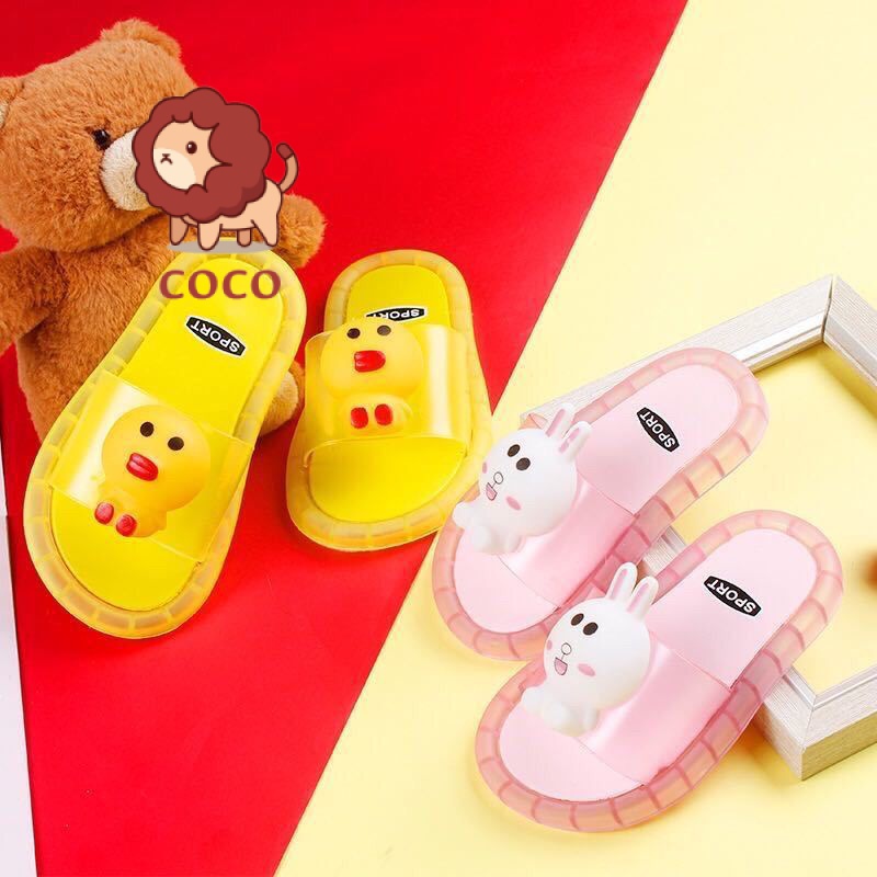 Dép Đi Trong Nhà / Ngoài Trời Họa Tiết Hoạt Hình Có Đèn Phát Sáng Dành Cho Bé