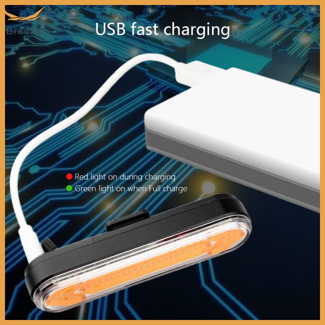 Đèn Led Tín Hiệu Đuôi Xe Đạp Có Điều Khiển Từ Xa Không Dây Sạc Lại Bằng Cổng Usb