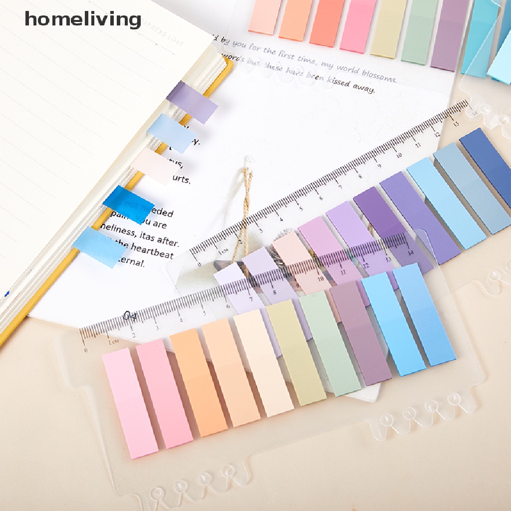 Homeliving Set 200 Tờ Giấy Dán Ghi Chú Đánh Dấu Trang Sách Hình Lá Cờ
