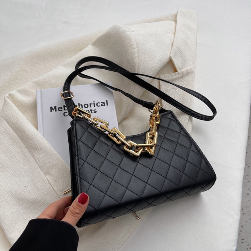 Túi Xách Da Màu Trơn Phong Cách Retro Cho Nữ