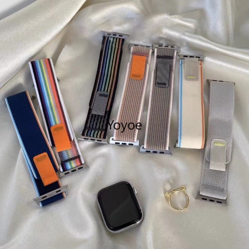 Dây Nylon Thay Thế Cho ĐồNg Hồ Apple iWatch series 49mm 45mm 40mm 44mm 41mm 42mm 38mm 8 7 6 SE