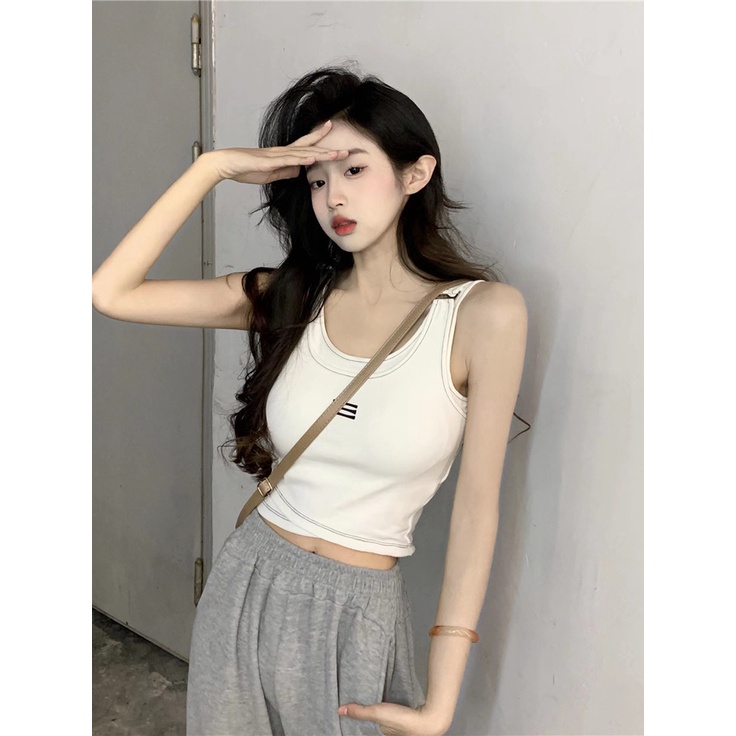 Áo Ba Lỗ Thể Thao Dáng Ôm Giả Hai Lớp Thời Trang Mùa Hè Cá Tính