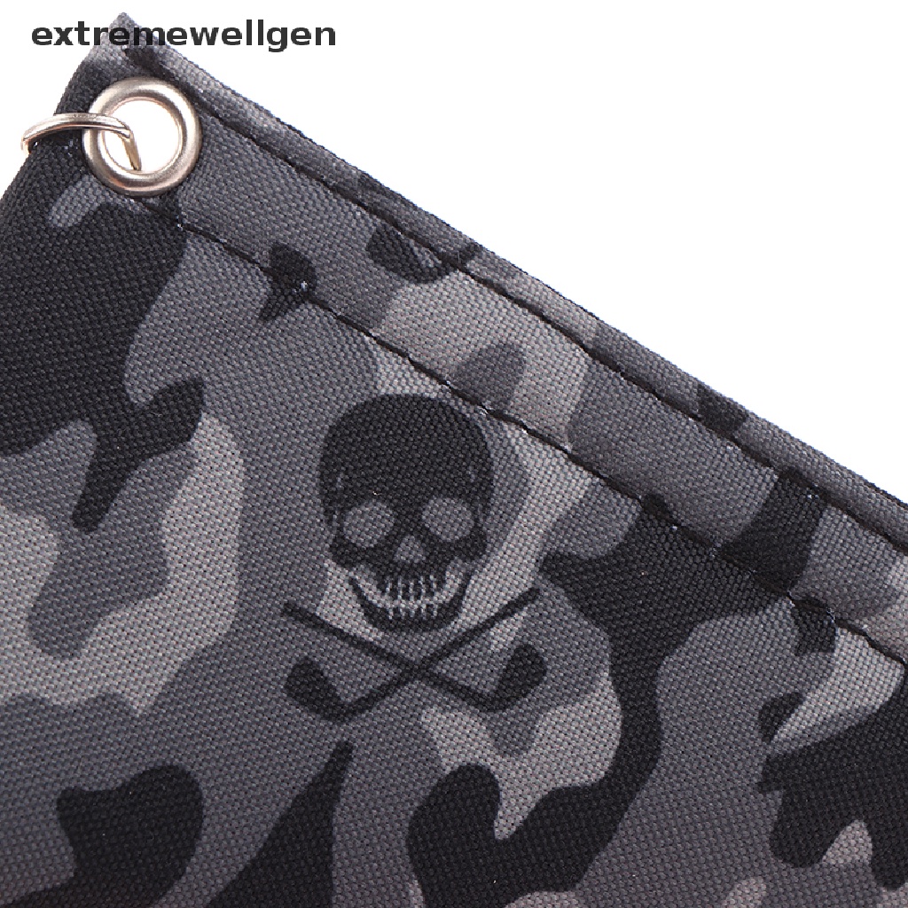 1 Khăn Lau Gậy Đánh Golf Bằng Sợi Microfiber Họa Tiết Đầu Lâu Rằn Ri