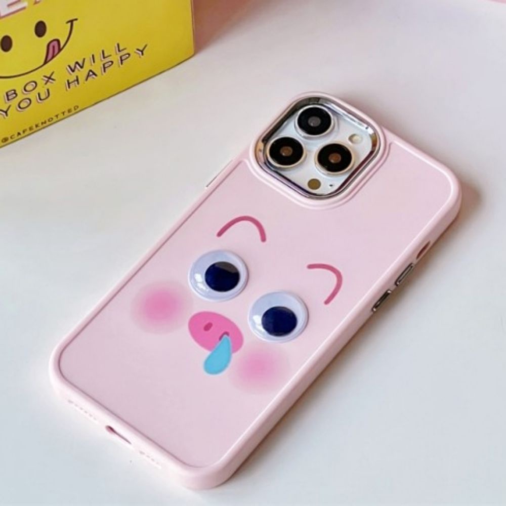 Ốp Điện Thoại TPU Mềm Mạ Điện Hình Chú Heo Nhỏ 3D Bảo Vệ Ống Kính Máy Ảnh Cho IPhone 11 12 13 14 Pro Max