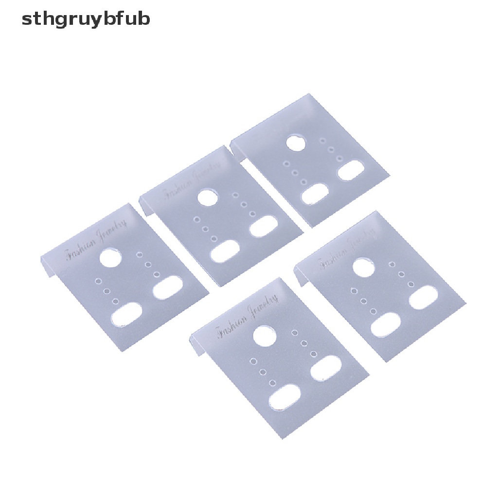 Set 100 Tấm Thẻ Treo Trưng Bày Bông Tai Bằng Nhựa Trong Suốt Chuyên Nghiệp