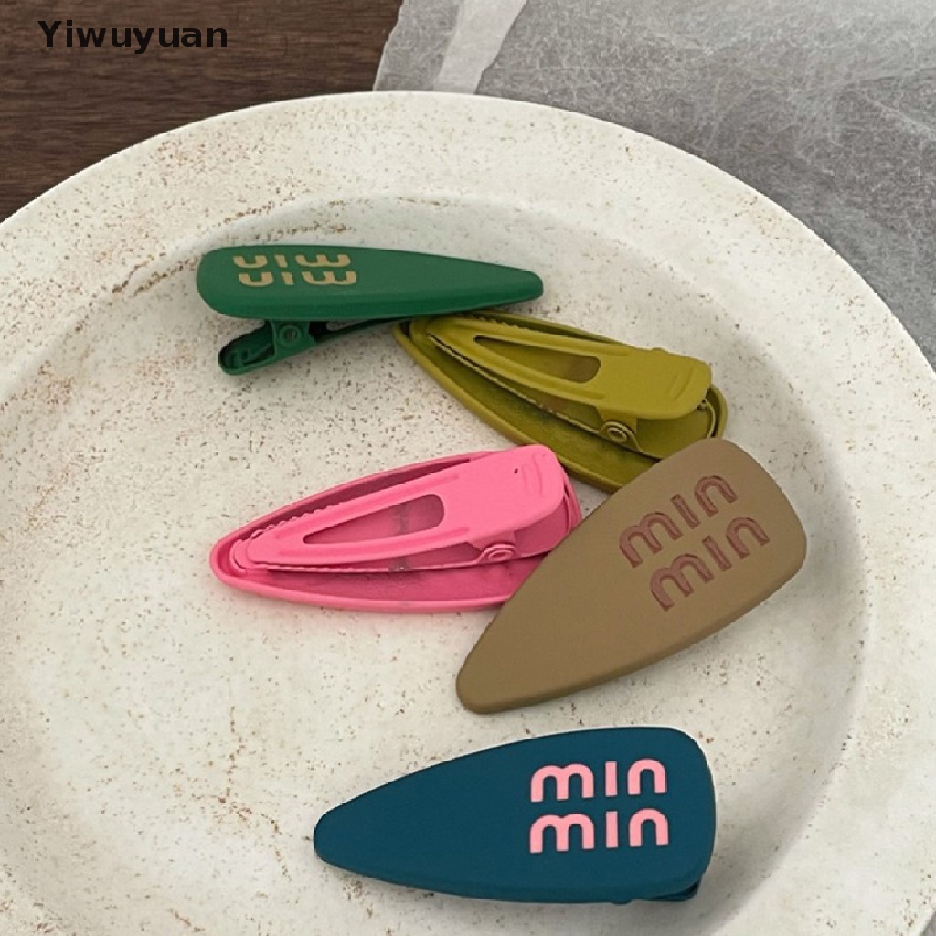 < Yiwuyuan > Kẹp Tóc Màu Kẹo Ngọt Ngào Dễ Thương Cho Nữ