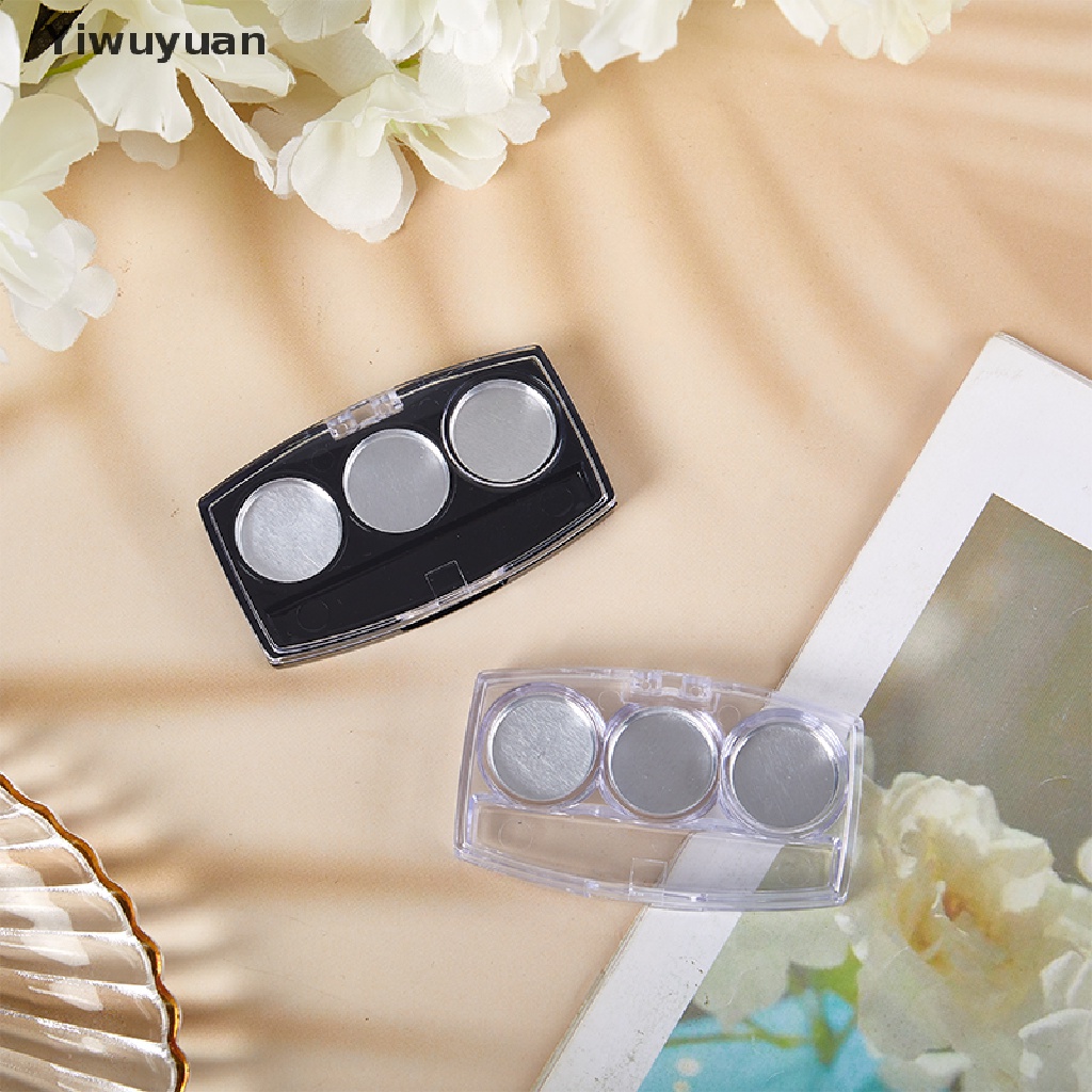 Hộp Đựng Phấn Mắt Rỗng 3 Ngăn Tiện Dụng