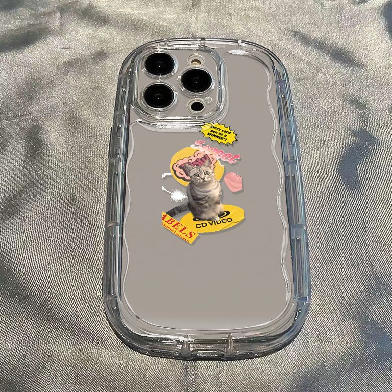✅Ốp Điện Thoại Mềm Trong Suốt In Hình Mèo Dễ Thương Chống Sốc Cho Iphone 8p7xs 13 XrPromax / 11iPhone1412
