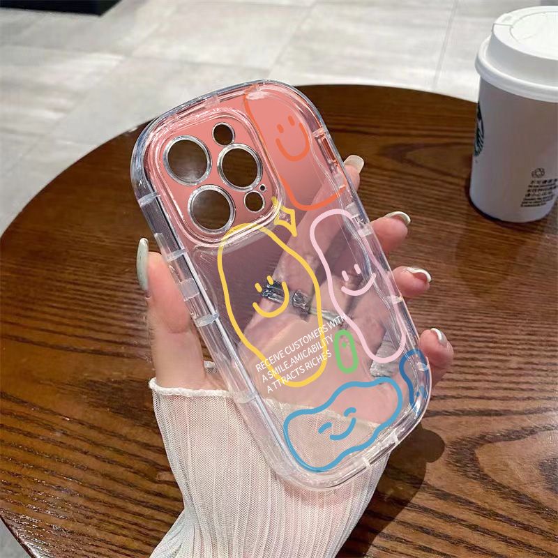 ✅Ốp Điện Thoại Mềm Trong Suốt Chống Sốc In Họa Tiết Graffiti Cho Iphone Xr Xs12 / 78p / promax 11 1413