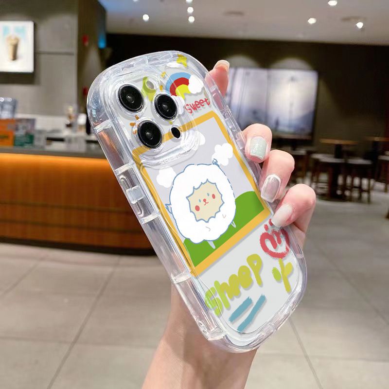 ✅Ốp Điện Thoại Thời Trang Cho Iphone Xs / Xr147121113Ốp Điện Thoại Mềm Trong Suốt Chống Sốc Hình Vuông Cho Apple promax 8p WF8X