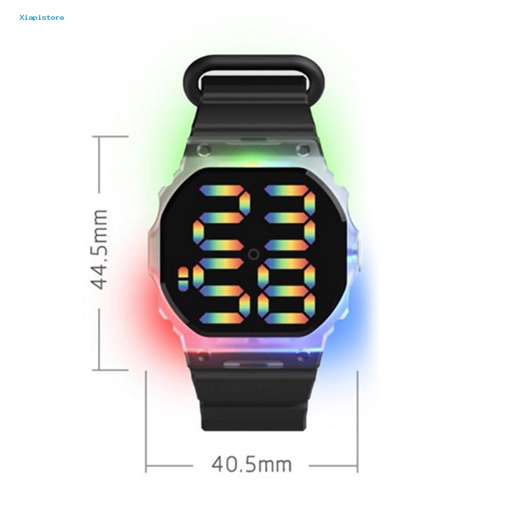 Đồng Hồ Điện Tử Màn Hình LED Thay Đổi Màu Sắc Chống Nước Dài 30M