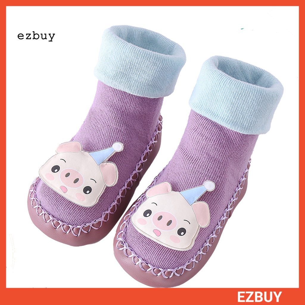 1 Đôi Vớ Giữ Ấm Chống Trượt In Họa Tiết Hoạt Hình Cho Bé Sơ Sinh