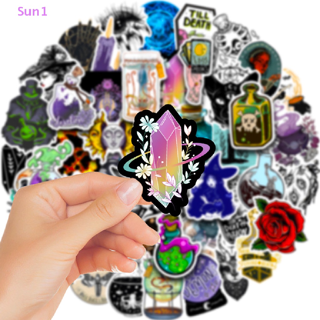 Sun1 &gt; 50 Nhãn Dán Hoạt Hình Graffiti Trang Trí Xe Hơi Laptop Đồ Chơi Chống Nước Cho Trẻ Em